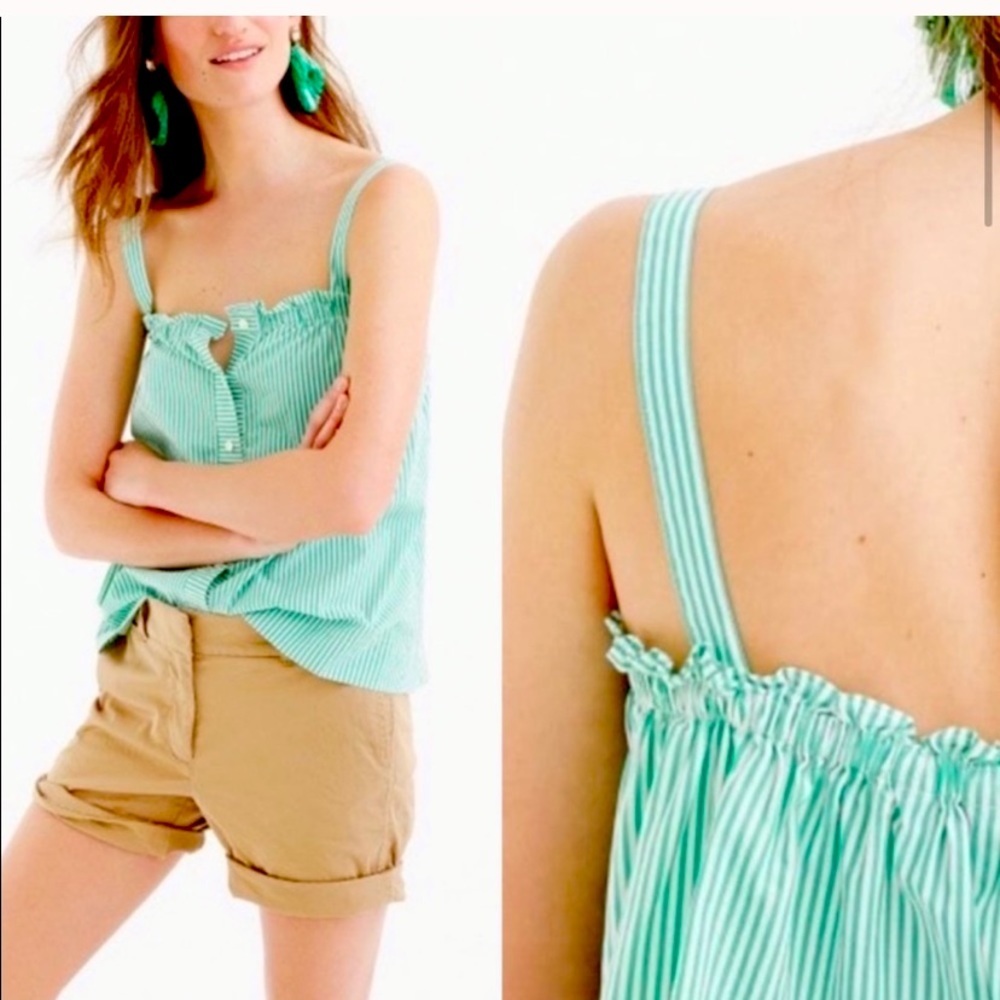 J.Crew Striped Tank - Picture 1 of 5